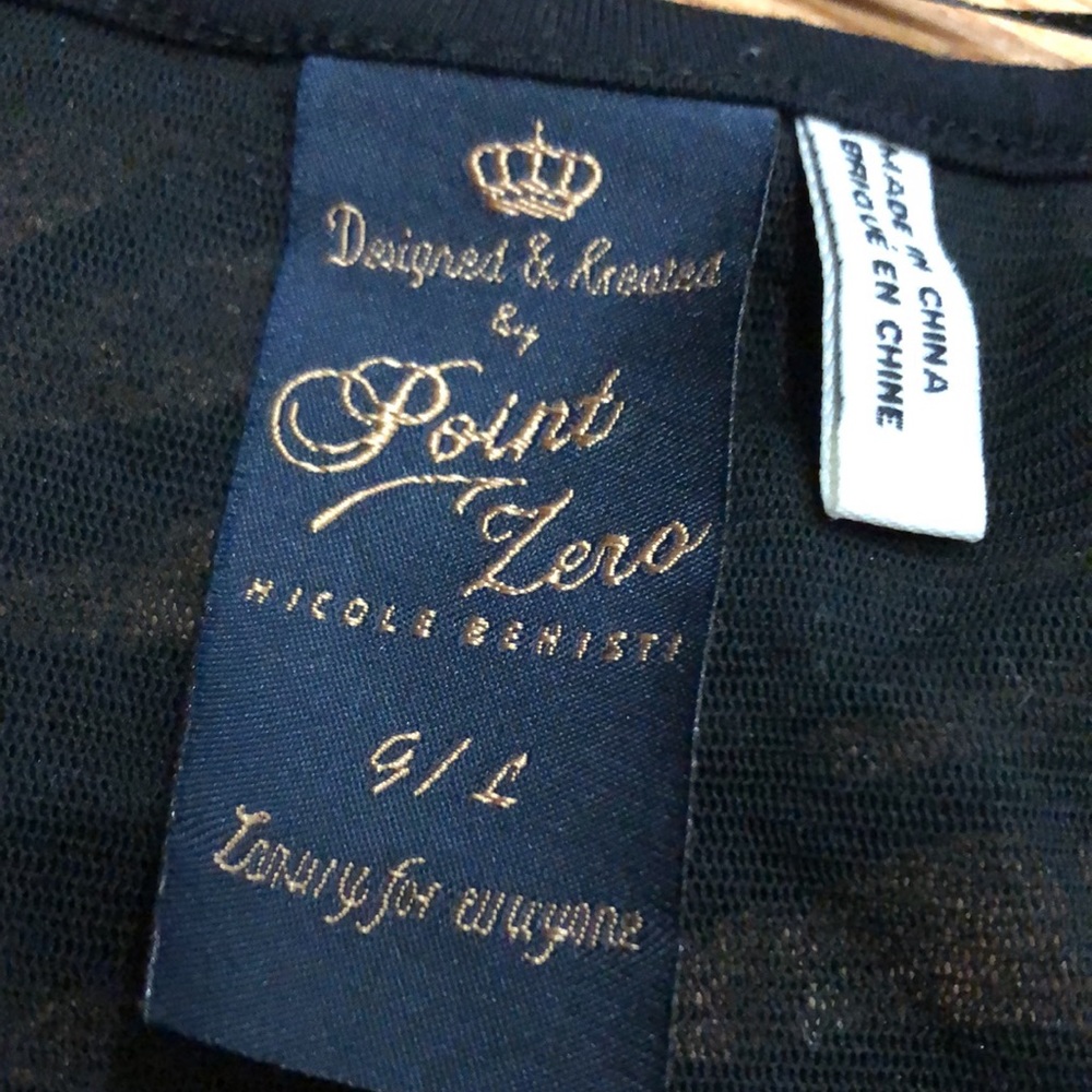 Point Zero Long Sleeve Ruffle Tee - Picture 2 of 3